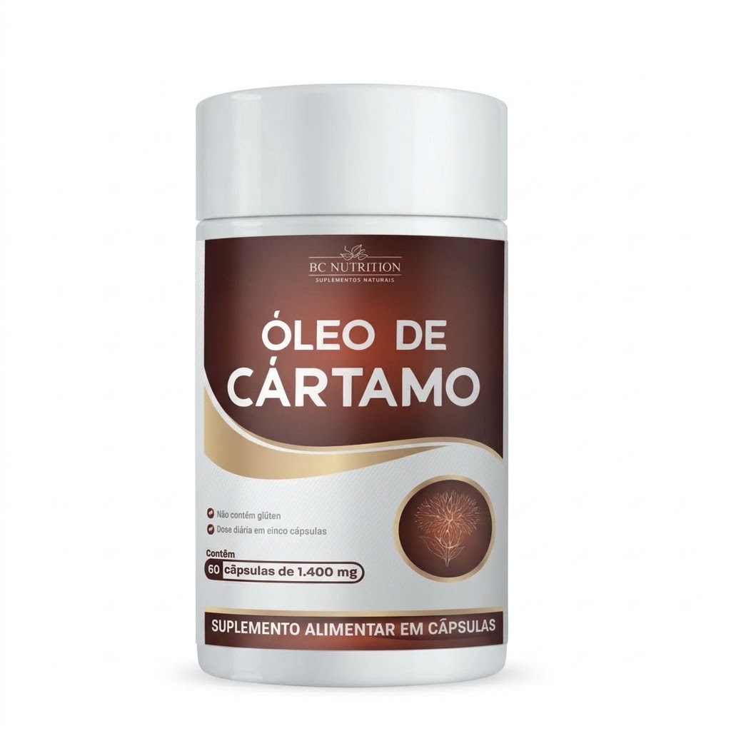 Óleo de Cártamo 1400mg - Pote 60 cápsulas