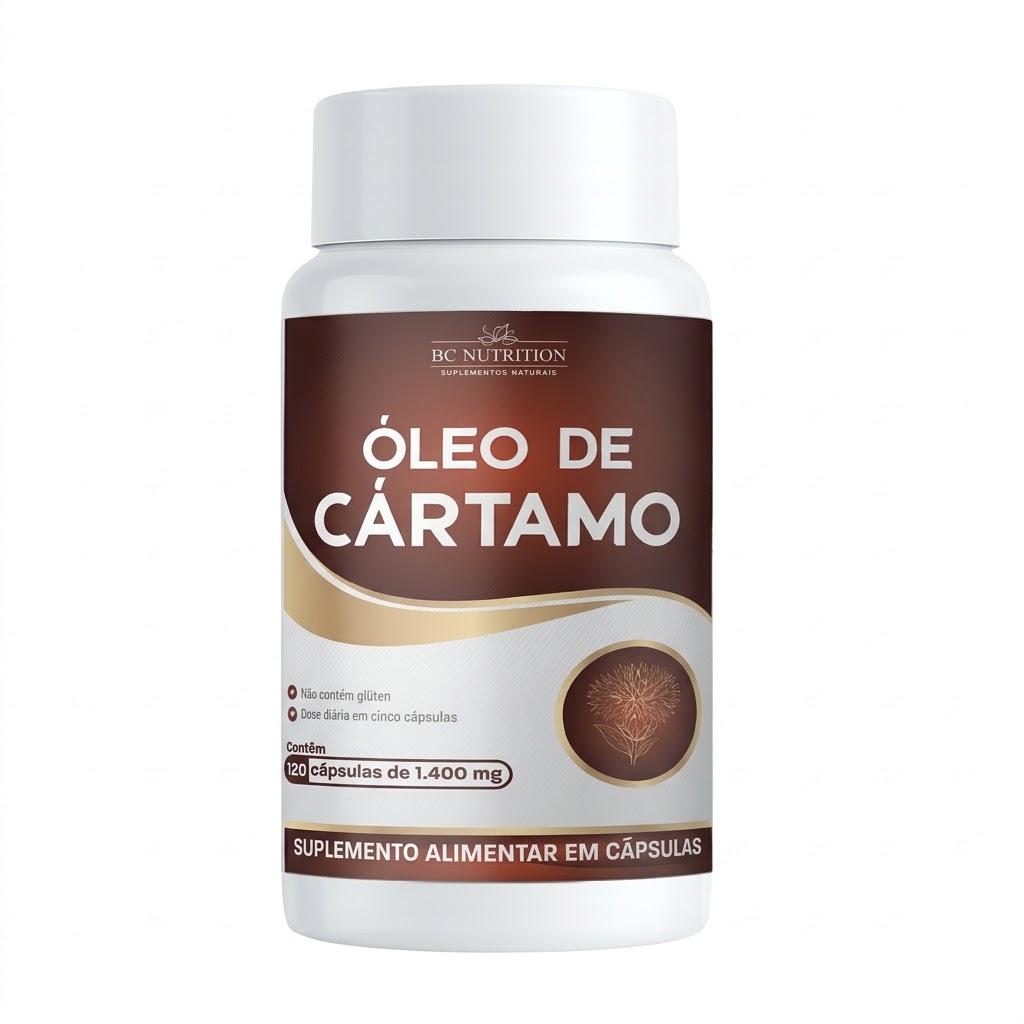 Óleo de Cártamo 1400mg - Pote 120 cápsulas