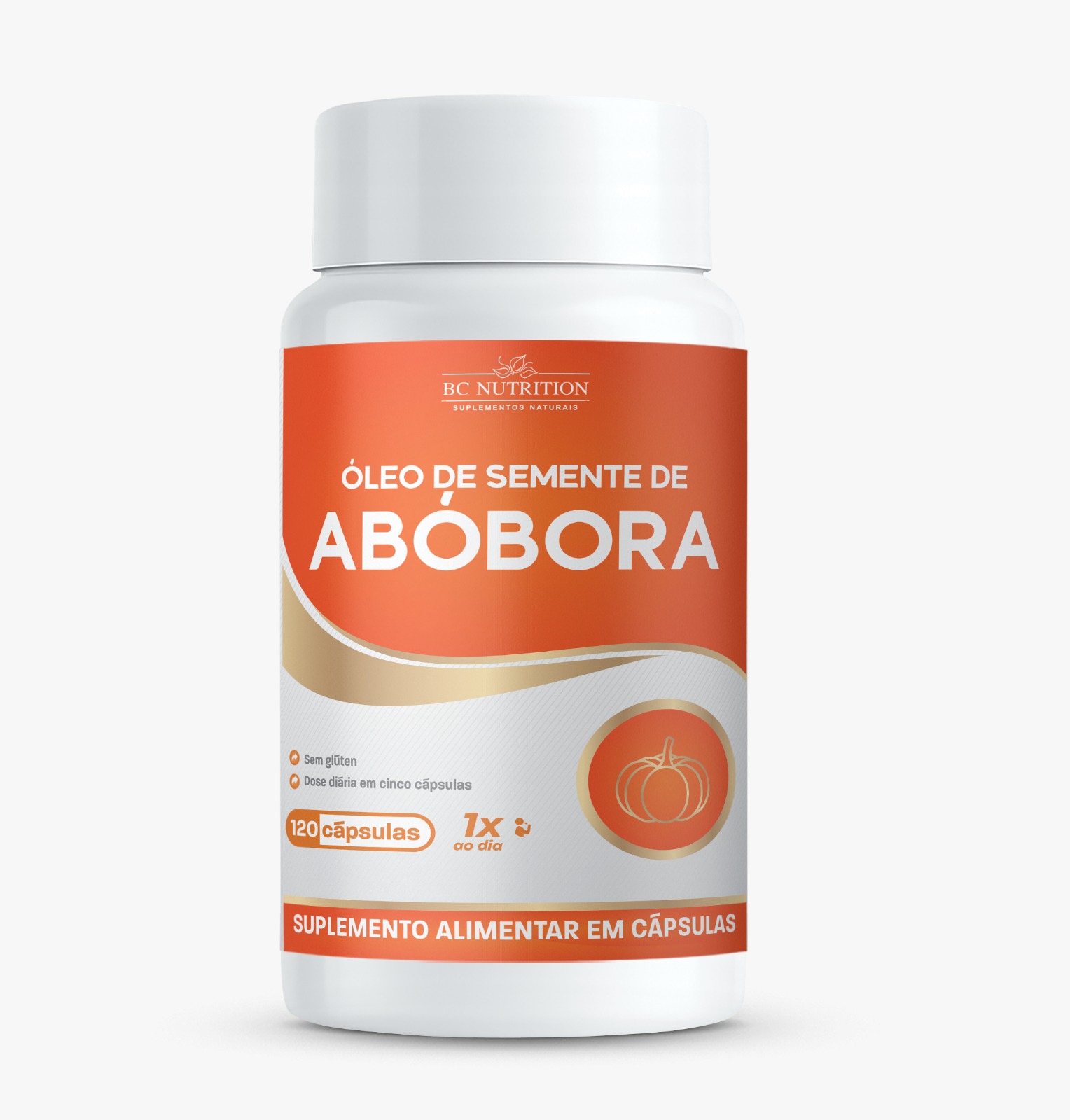 Óleo da Semente de Abóbora 1400mg Pote 120 cápsulas