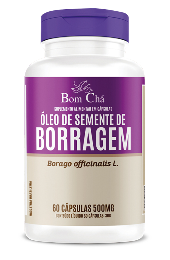 Óleo de Borragem com Vitamina E 700mg - Pote 60 Cápsulas