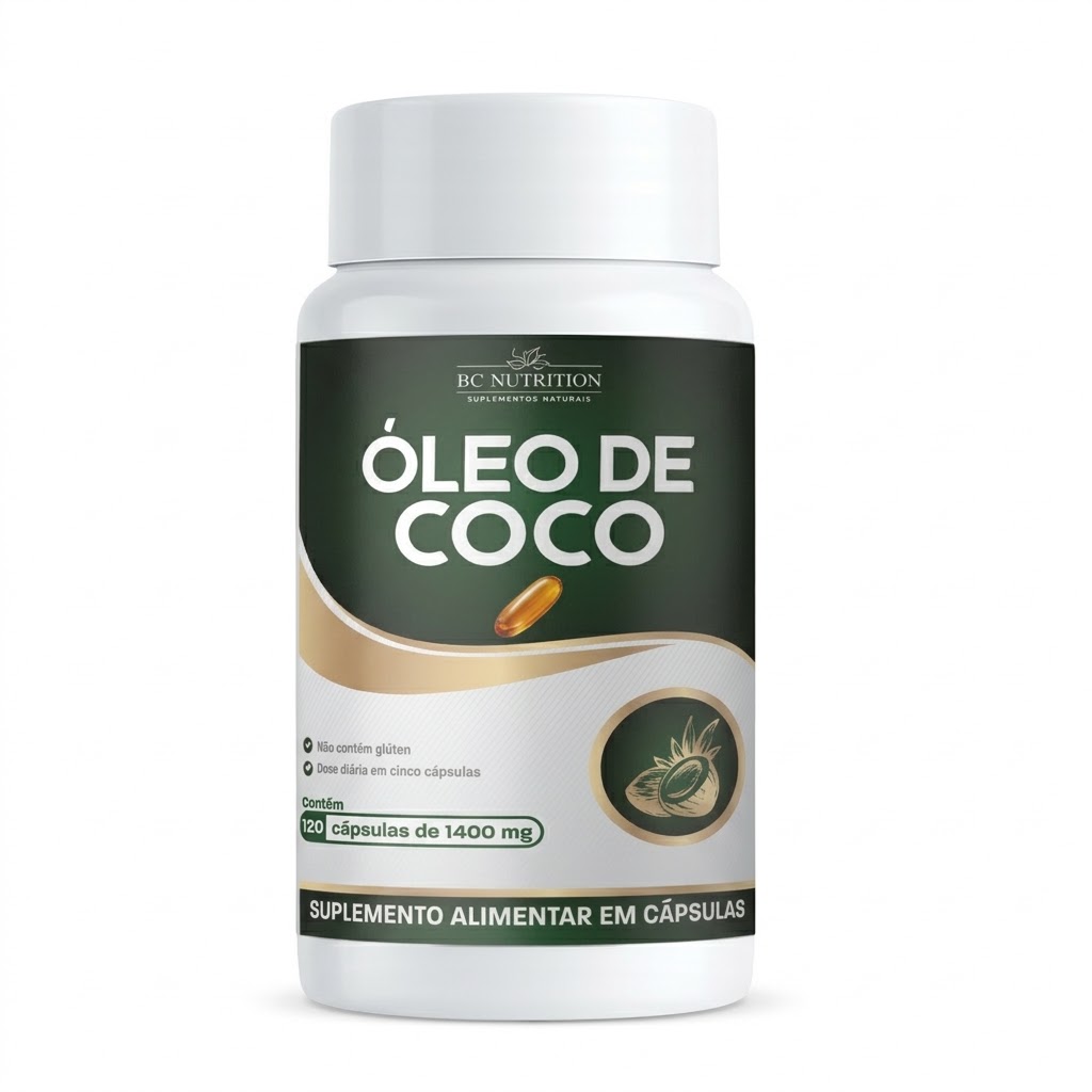 Óleo de Coco 1000mg - Pote 120 cápsulas