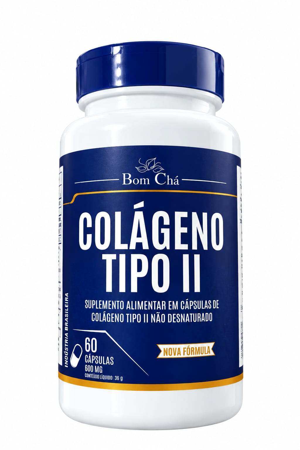 Colágeno Tipo II 60 cps - Bom Chá