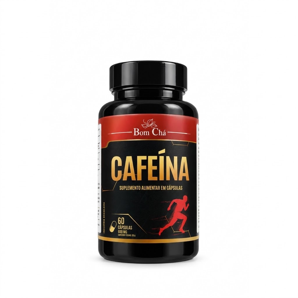 Cafeína pote 60 cps - Bom Chá