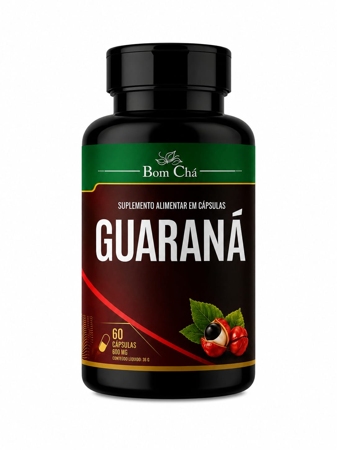 Guaraná 500 mg Pote 60 - Bom Chá