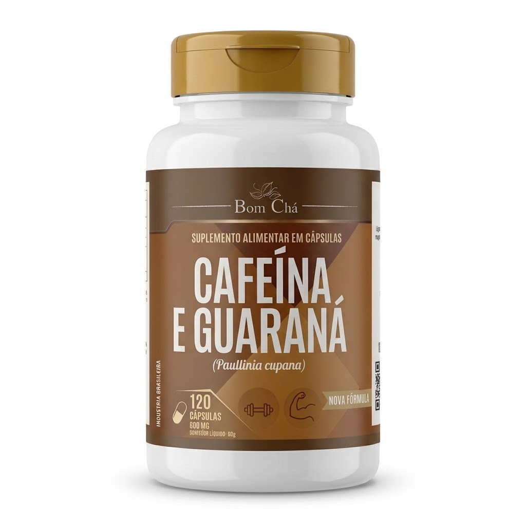 Cafeína e Guaraná Pote 120 - Bom Chá