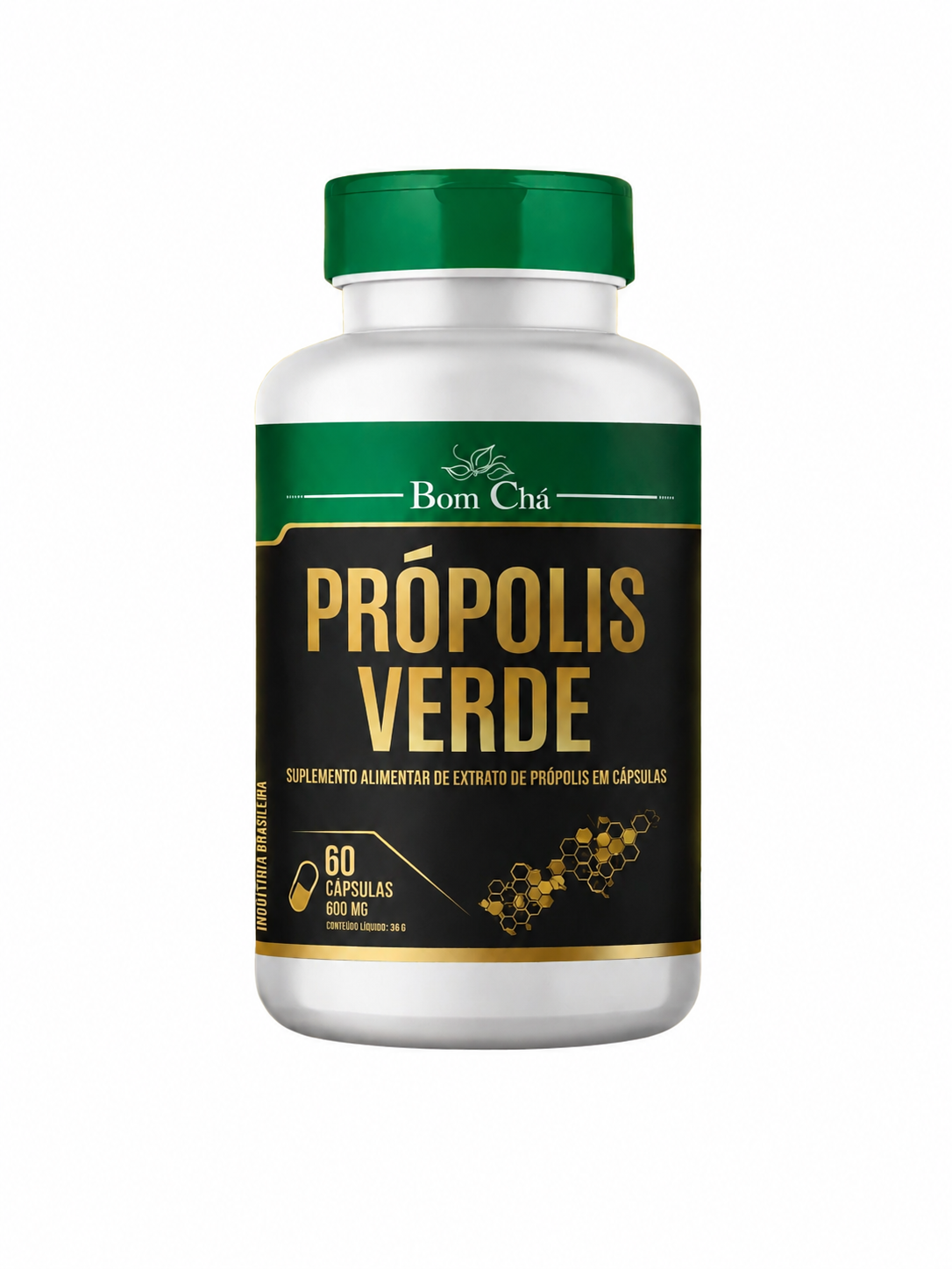 Própolis Verde 500 mg Pote 60 - Bom Chá